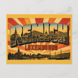 Remich Luxemburg Mosel Wijn Dorp Briefkaart