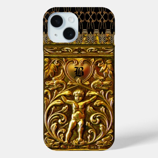 Remiel Cherub Love Monogram Case-Mate iPhone Case (Achterkant)