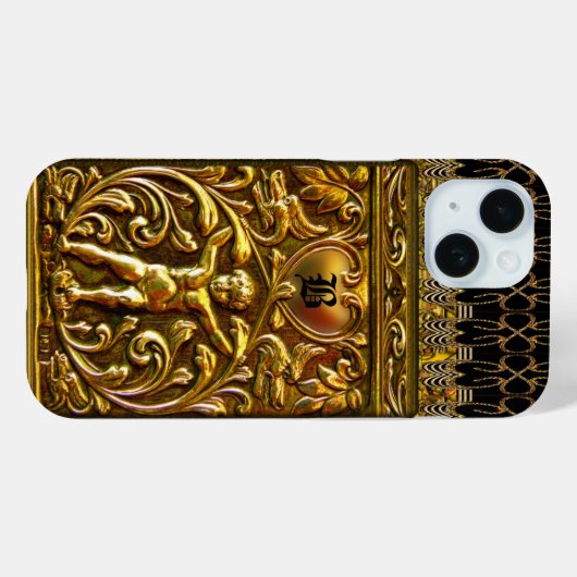 Remiel Cherub Love Monogram Case-Mate iPhone Case (Achterkant (horizontaal))