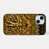 Remiel Cherub Love Monogram iPhone 15 Case (Achterkant horizontaal)