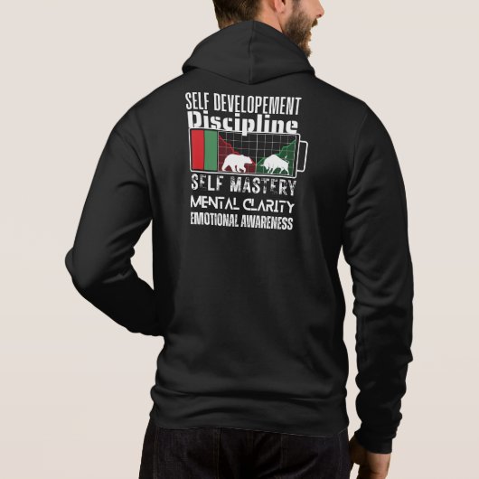 Reminder and motivation | Forex mindset Hoodie (Achterkant)