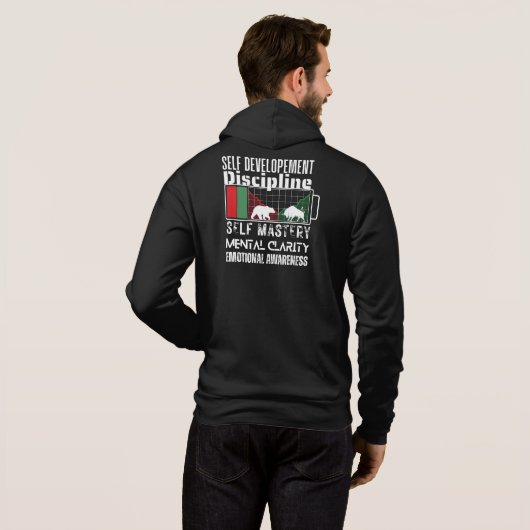 Reminder and motivation | Forex mindset Hoodie (Achterkant volledig)