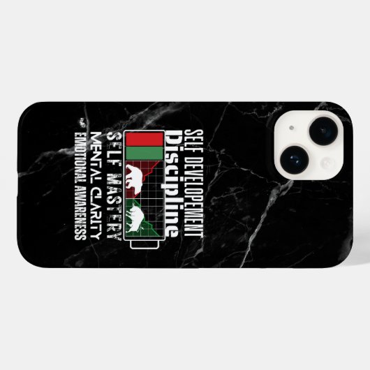 Reminder and motivation | Forex mindset | Marble Case-Mate iPhone Case (Achterkant (horizontaal))