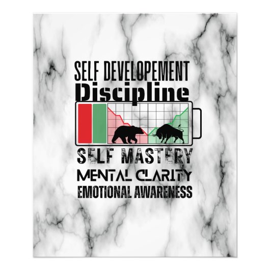 Reminder and motivation | Forex mindset | Marble Foto Afdruk (Voorkant)