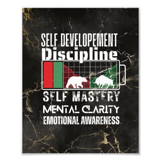 Reminder and motivation | Forex mindset | Marble Foto Afdruk (Voorkant)