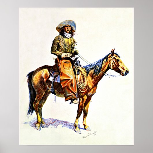 Remington - Arizona Cowboy, 1901 Poster (Voorkant)