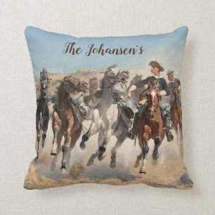 Remington Cowboy Southwestern Western Pillow Kussen