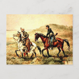 Remington - De Couriers, Frederic Remington-kunst Briefkaart