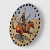 Remington: De Cowboy, Amerikaanse cowboy kunst Grote Klok (Hoek)