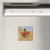 Remington - De Cowboy, beroemd schilderij Magneet (Insitu (Vaatwasser))