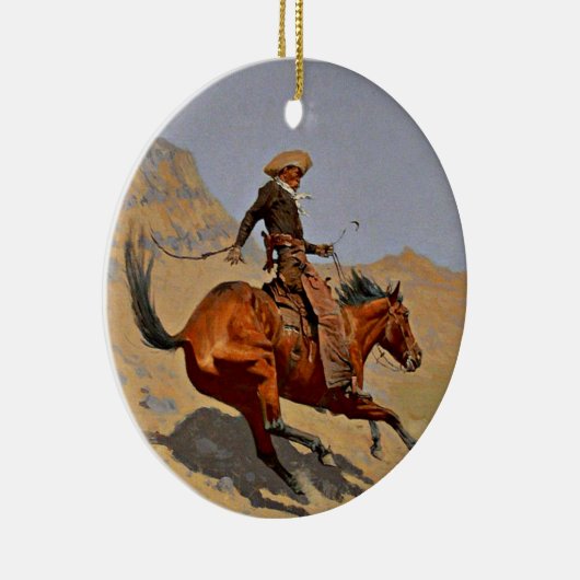 Remington - De Cowboy, Keramisch Ornament (Rechts)