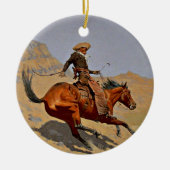 Remington - De Cowboy, Keramisch Ornament (Voorkant)