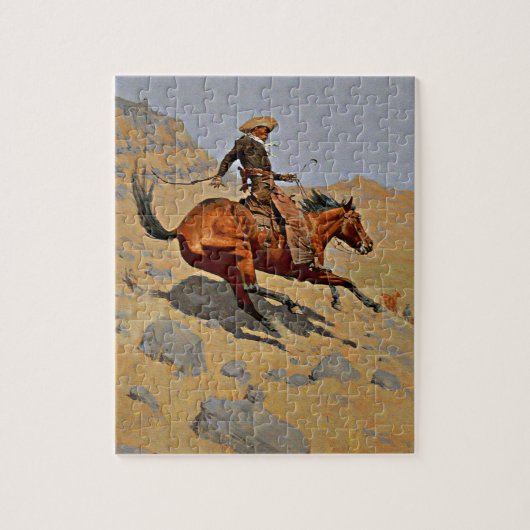 Remington de Cowboy Legpuzzel (Verticaal)