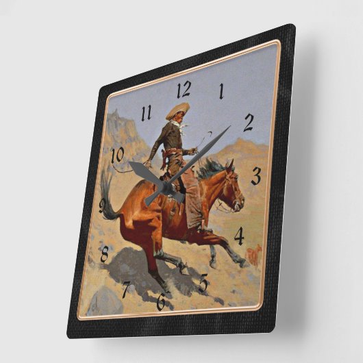 Remington: De cowboy, Vierkante Klok (Hoek)