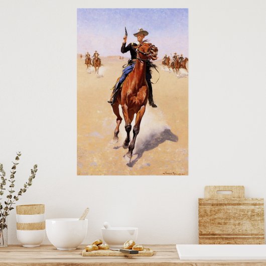 Remington - De Trooper, populaire kunst Poster (Keuken)