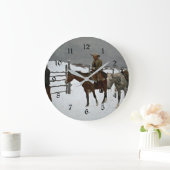 Remington - De val van de Cowboy, kunstschilderij, Grote Klok (Huis)