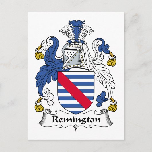 Remington Family Crest Briefkaart (Voorkant)