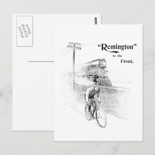 Remington-fietsen Briefkaart (Voorkant / Achterkant)