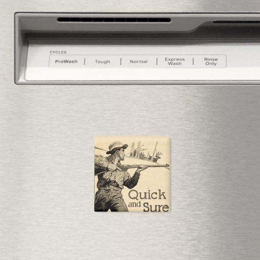  Remington geweer Quick Sure Pistool Ad Magnet (Insitu (Vaatwasser))