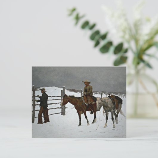 Remington - Herfst van de Cowboy Briefkaart (Staand voorkant)