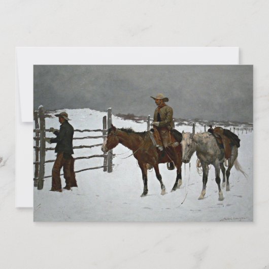 Remington - Herfst van de Cowboy, Kaart (Voorkant)