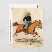 Remington is een Cavalerie officier Briefkaart (Voorkant / Achterkant)