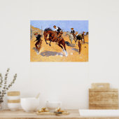 Remington - Laat hem los, Bill - Cowboy kunst Poster (Keuken)