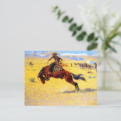 Remington Old West Horse and Cowboy Briefkaart (Staand voorkant)