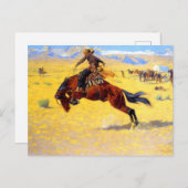 Remington Old West Horse and Cowboy Briefkaart (Voorkant / Achterkant)