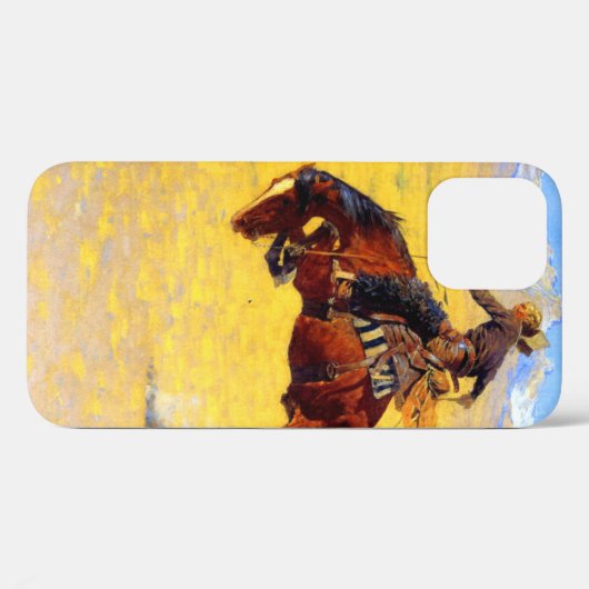 Remington Old West Horse and Cowboy Case-Mate iPhone Case (Achterkant (horizontaal))