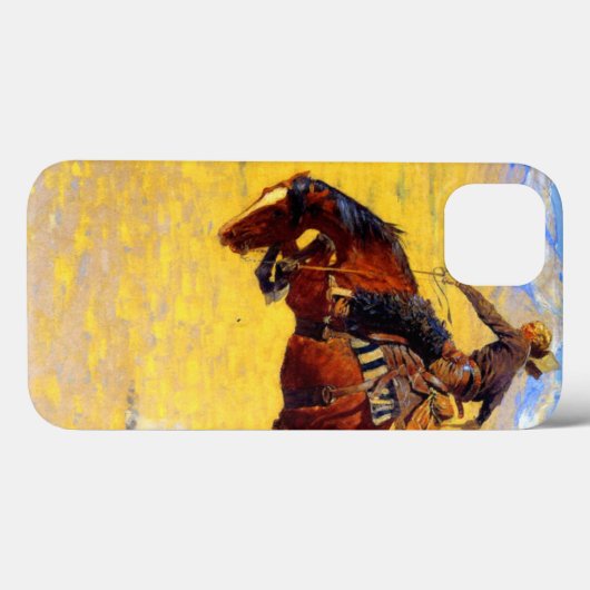 Remington Old West Horse and Cowboy Case-Mate iPhone Case (Achterkant (horizontaal))