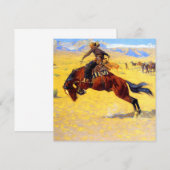 Remington Old West Horse and Cowboy Kaart (Voorkant / Achterkant)