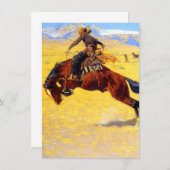 Remington Old West Horse and Cowboy Kaart (Voorkant / Achterkant)