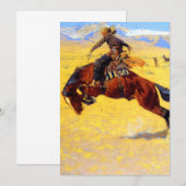 Remington Old West Horse and Cowboy Kaart (Voorkant / Achterkant)