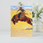 Remington Old West Horse and Cowboy Kaart (Staand voorkant)