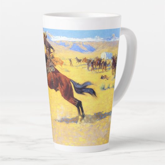 Remington Old West Horse and Cowboy Latte Mok (Rechterhoek)