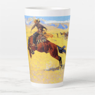Remington Old West Horse and Cowboy Latte Mok