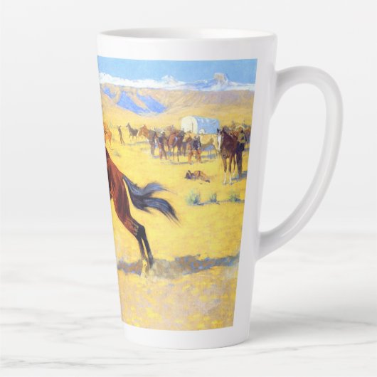 Remington Old West Horse and Cowboy Latte Mok (Rechts)