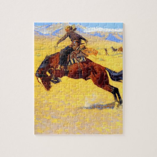 Remington Old West Horse and Cowboy Legpuzzel (Verticaal)