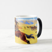 Remington Old West Horse and Cowboy Magische Mok (Voorkant rechts)