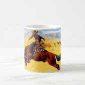 Remington Old West Horse and Cowboy Magische Mok (Center)