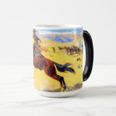 Remington Old West Horse and Cowboy Magische Mok (Voorkant rechts)