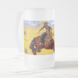 Remington Old West Horse and Cowboy Matglas Bierpul