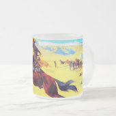 Remington Old West Horse and Cowboy Matglas Koffiemok (Voorkant rechts)