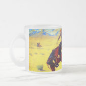 Remington Old West Horse and Cowboy Matglas Koffiemok (Links)