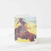 Remington Old West Horse and Cowboy Matglas Koffiemok (Center)