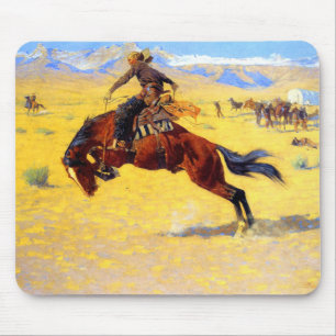 Remington Old West Horse and Cowboy Muismat
