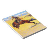 Remington Old West Horse and Cowboy Notitieblok (Schuin)
