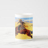 Remington Old West Horse and Cowboy Porselein Kop (Voorkant)