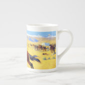 Remington Old West Horse and Cowboy Porselein Kop (Rechts)